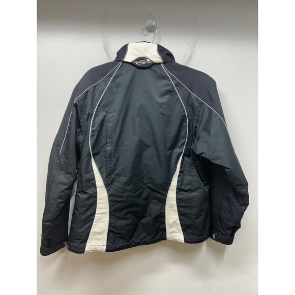 Obermeyer Ridgeline Ladies Waterproof Breathable Ski Jacket Size 12 Black & Whit - Picture 11 of 12